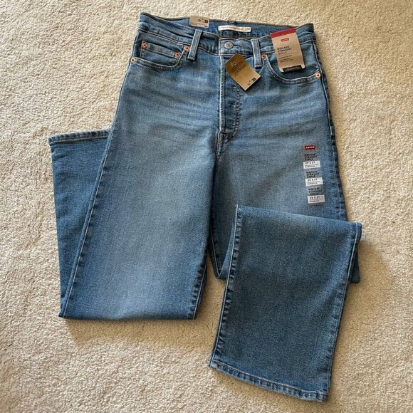 Levi's Denim - NWT Levi's Ribcage Straight Ankle High Rise Medium Wash Jeans Size 29/27